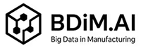 Logo of the company BDiM.AI with the subline Big Data in Manufacturing